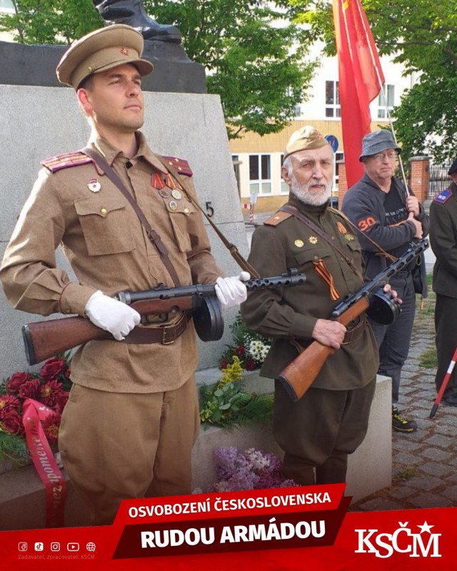 Чешские коммунисты провели мероприятия в честь Дня Освобождения (фото KSM - Komunistick strana ech a Moravy)
