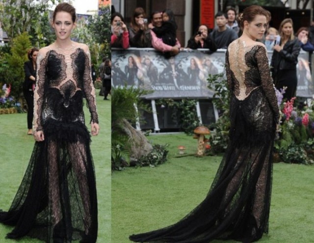 Эффектно-полупрозрачное платье