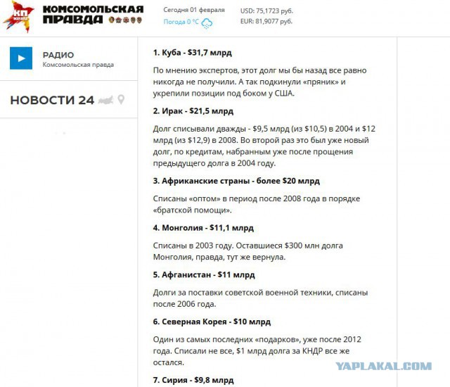 А что же там насчет долга Украины в 3 млрд?