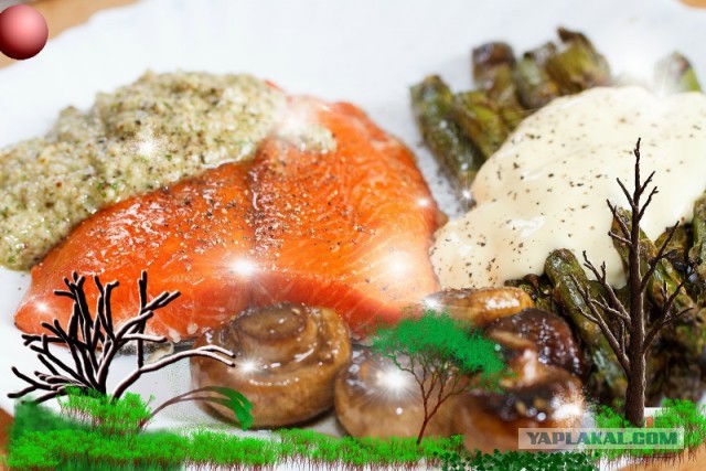 Летняя кухня. Нерка на кедре.