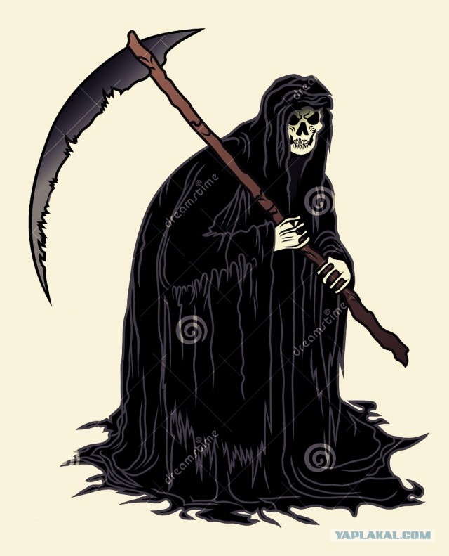 Старуха с косой картинки