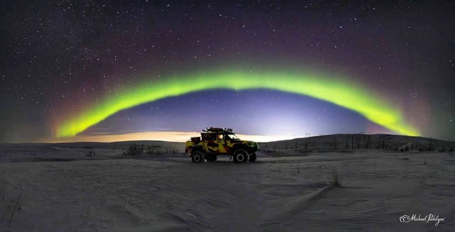 Северное сияние в Норильске