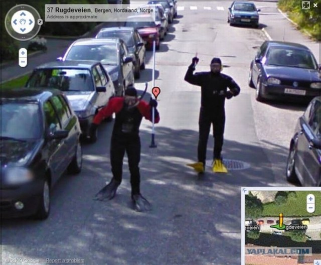 Норвежский прием автомобиля Google Street View