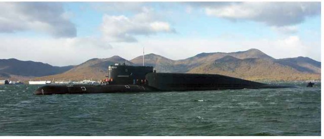 Выход Акулы в море. Северодвинск.