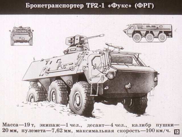 Борьба с танками и бронированными машинами иностранных армий. Диафильм