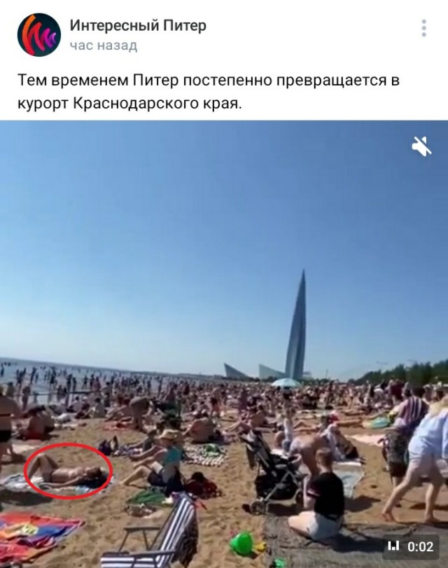 Питер превращается в курорты Краснодарского края...