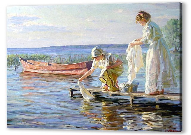 "Стирала она..."