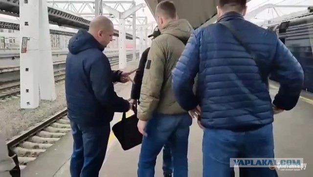 Теплый прием на перроне. Кадры задержания петербургского адвоката Рзаева