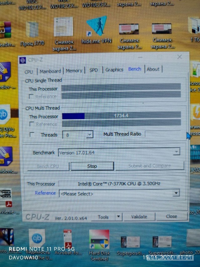 Intel Core i7-3770k 3.5 ГГц soket 1155