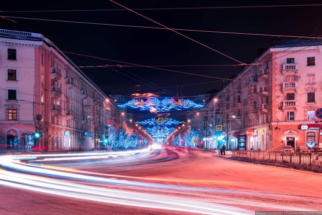Полярная ночь. Мурманск