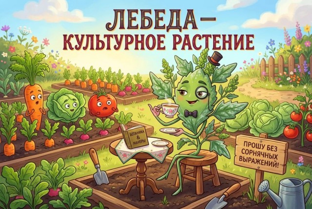 Лебеда-культурное растение.