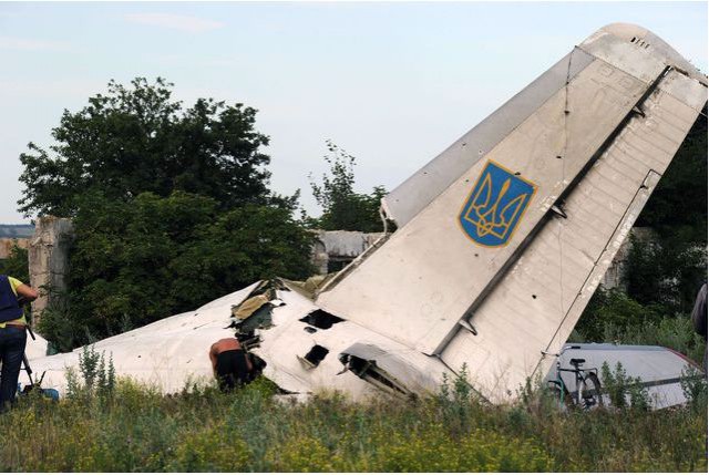 Сбитый украинский Ан-26