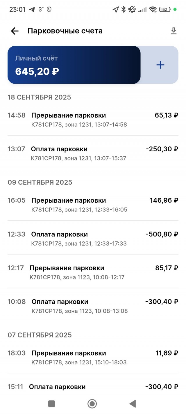 Парковка в Питере - дорогое удовольствие