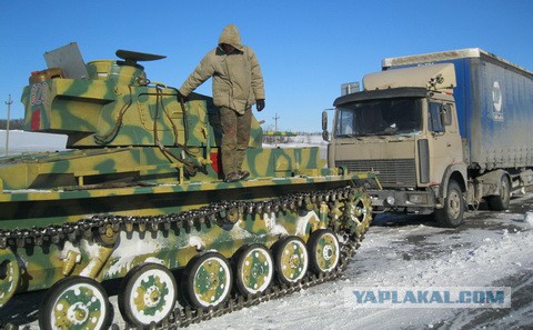 В Ростовской области немецкий танк помогает МЧС