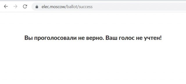 Проголосовал. Или нет..