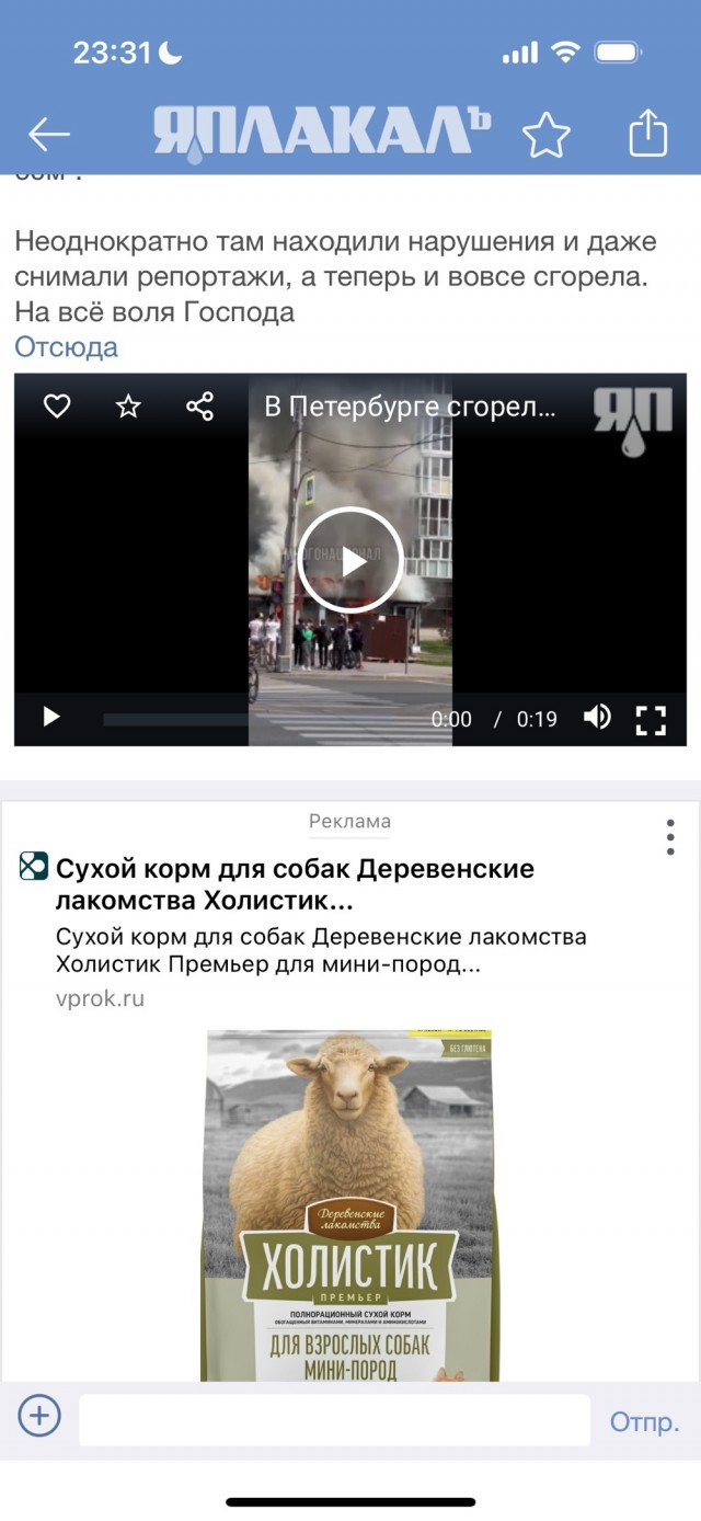 В Петербурге сгорела «Чайхона»
