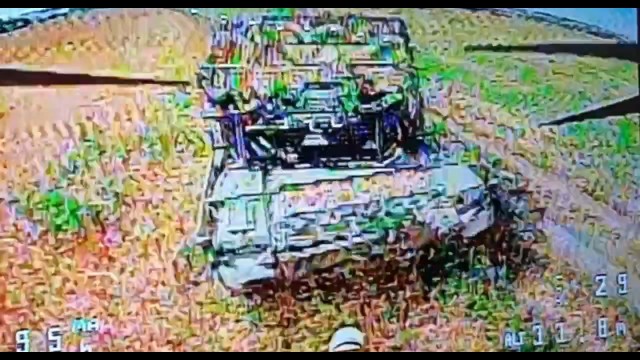 Уничтожение украинского танка дроном