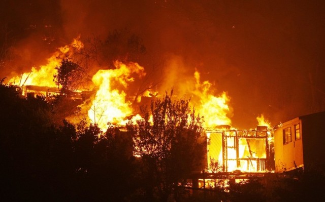 Огненная стихия в Чили