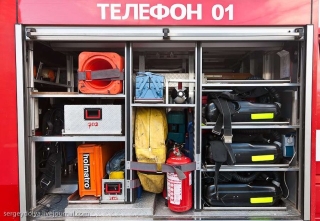 Как устроена пожарная часть московского ПСО