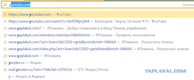 Жена хотела зайти на youtube