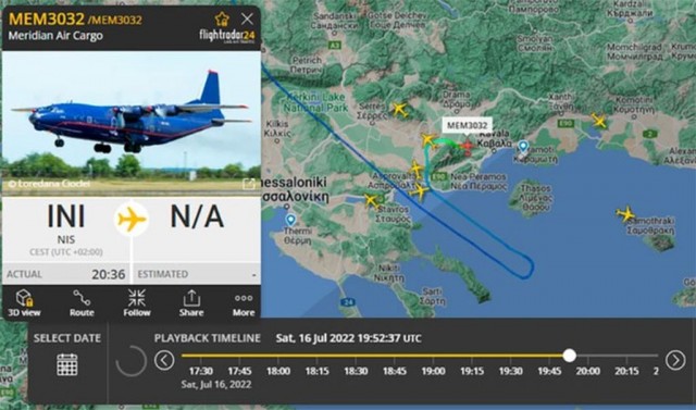 Транспортный самолёт Ан-12БК с бортовым номером UR-CIC потерпел крушение недалеко от Кавалы, Греция