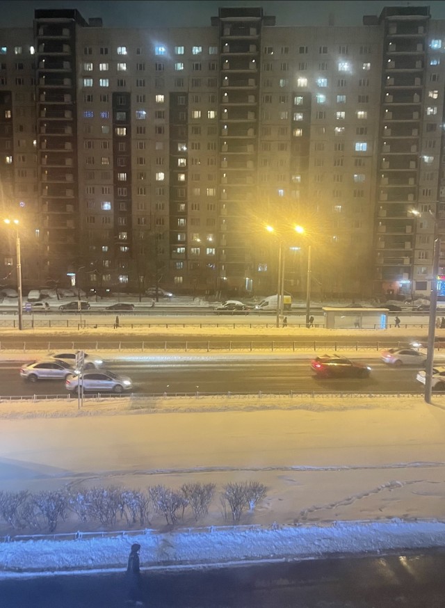 В Питере снова снег...