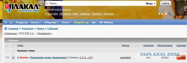 Повальная ложь Навальных