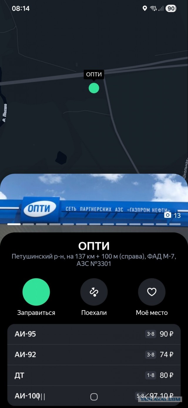 Цены на топливо. Москва