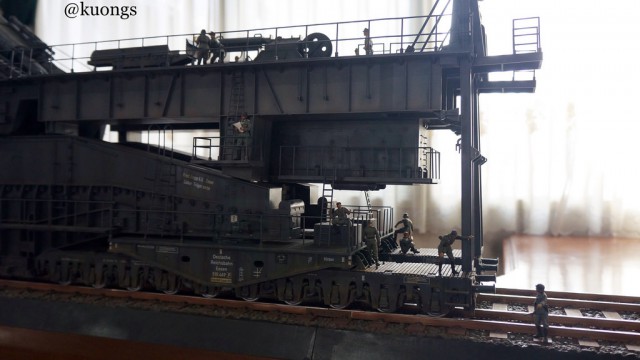 Диорама тяжелой немецкой пушки «Дора»