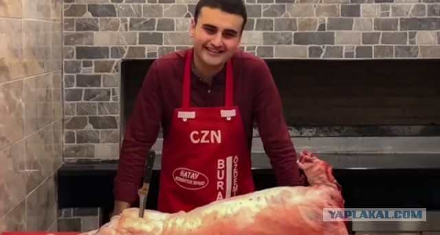 Турецкий экскаваторщик спас телёнка