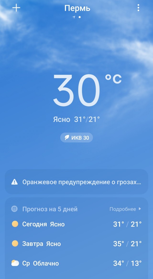 В Уфе нонче 39°С
