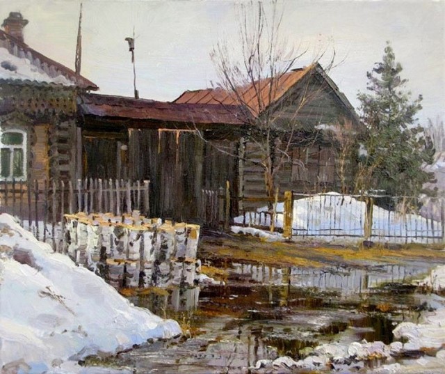 Приход весны в деревню