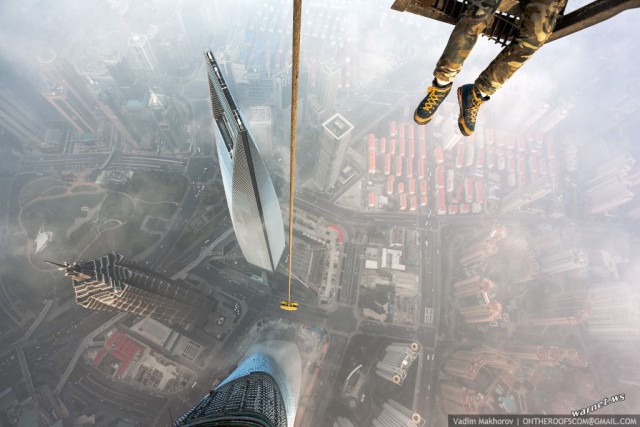 Shanghai Tower (650 meters).