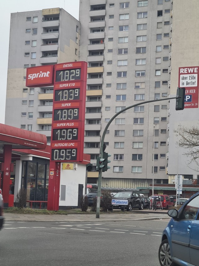 Цена на топливо в Германии