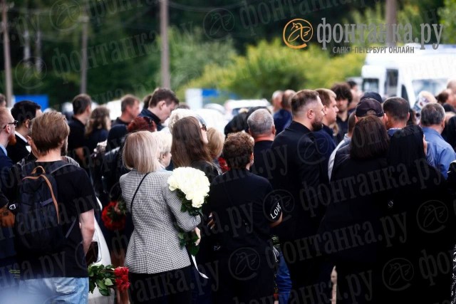 Похороны Пригожина на Северном кладбище