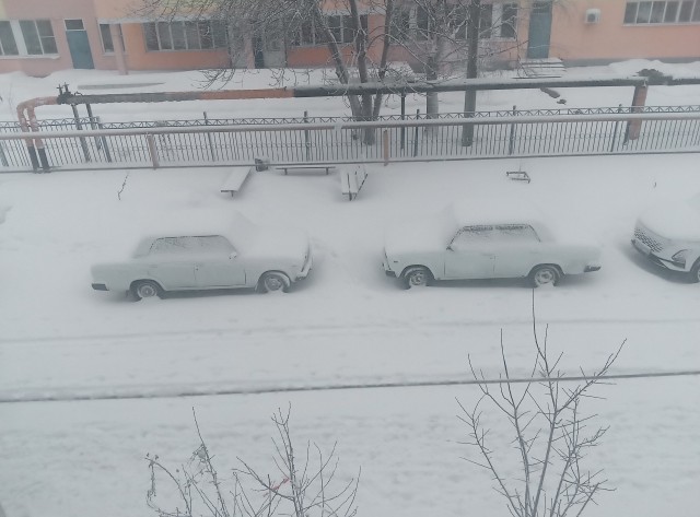 В Татарстане снегопад