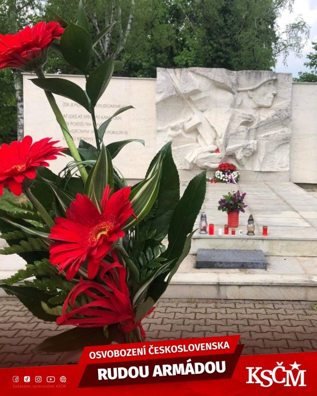 Чешские коммунисты провели мероприятия в честь Дня Освобождения (фото KSM - Komunistick strana ech a Moravy)