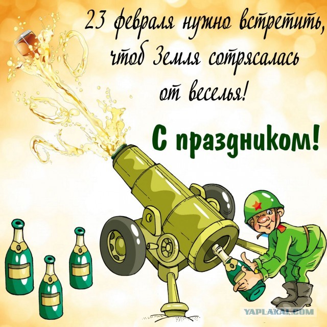 С днем Советской армии и ВМФ!