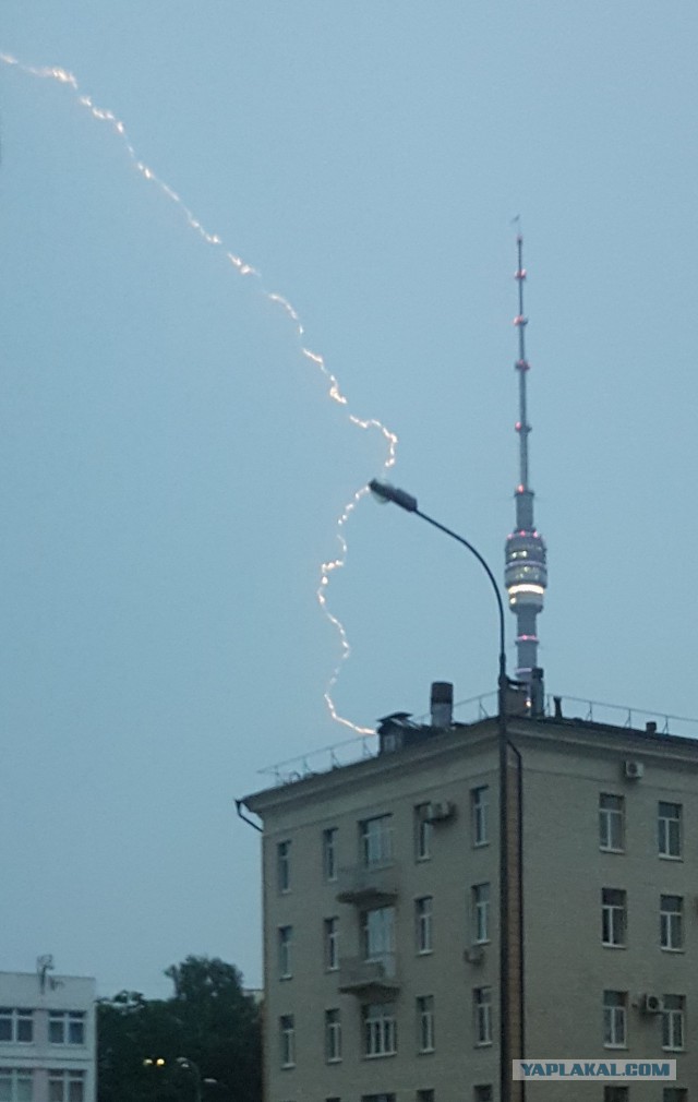 Сильная гроза в Москве и ее последствия