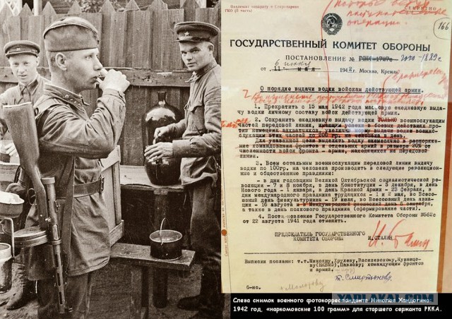 Откуда в Красной Армии взялись «наркомовские 100 г