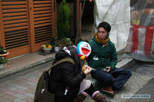 Уличная еда в Японии.