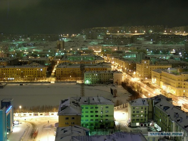 Россия ночью