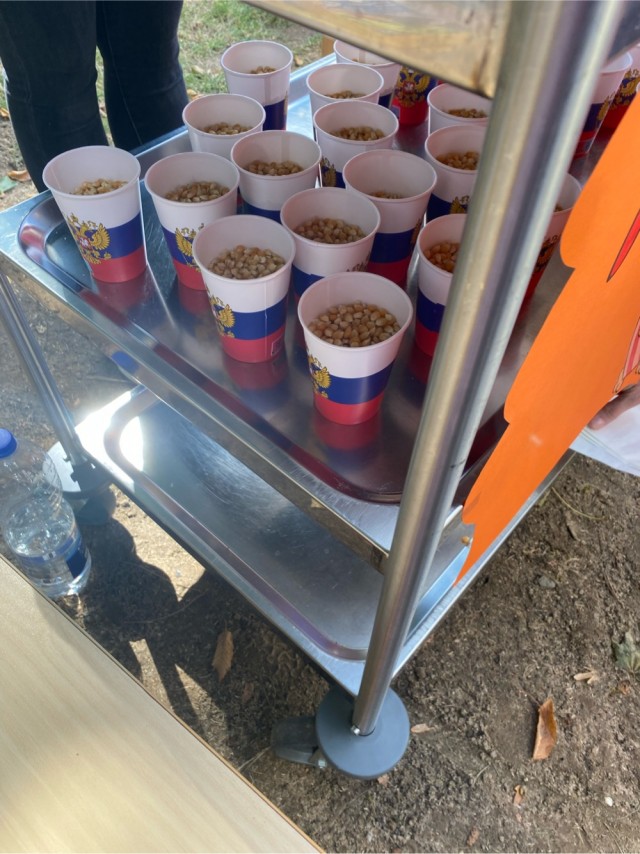 Стаканчики с заготовками под попкорн