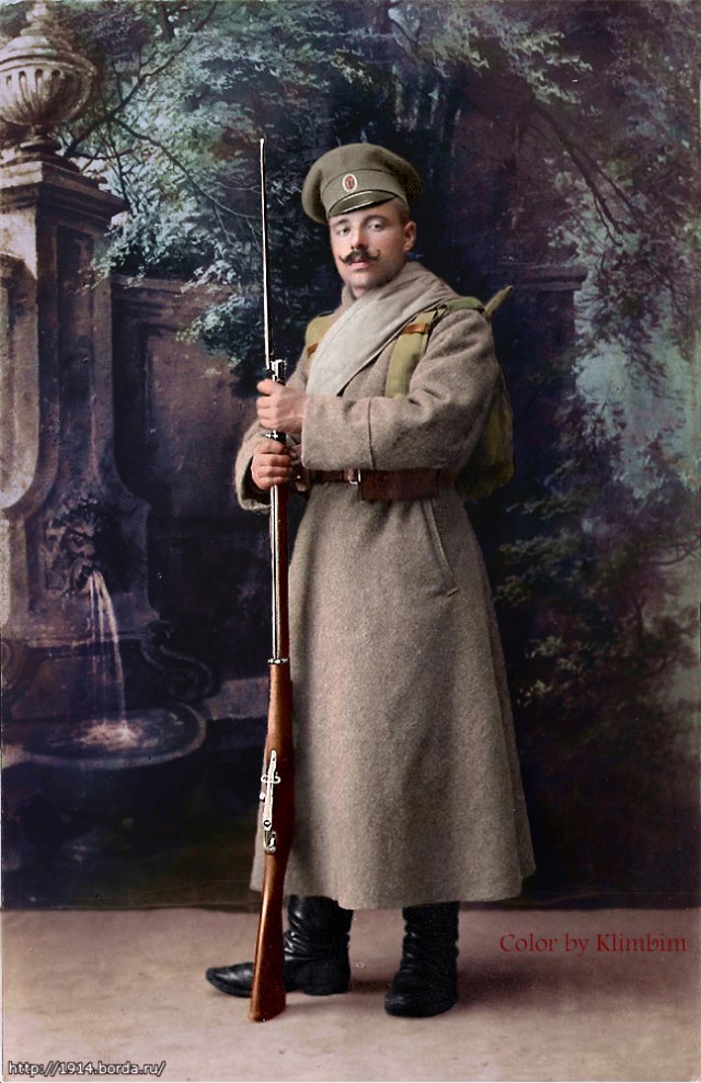 Русские воины Первой мировой в "цвете"