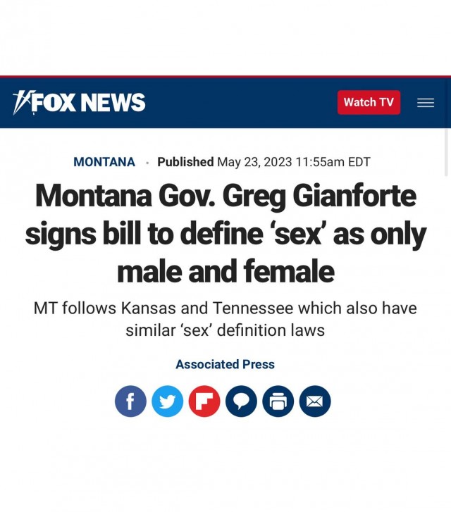 Новости США: есть только 2 пола