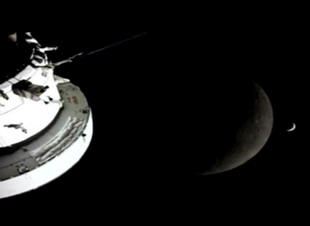 NASA показала таймлапс сближения миссии Artemis II с Луной