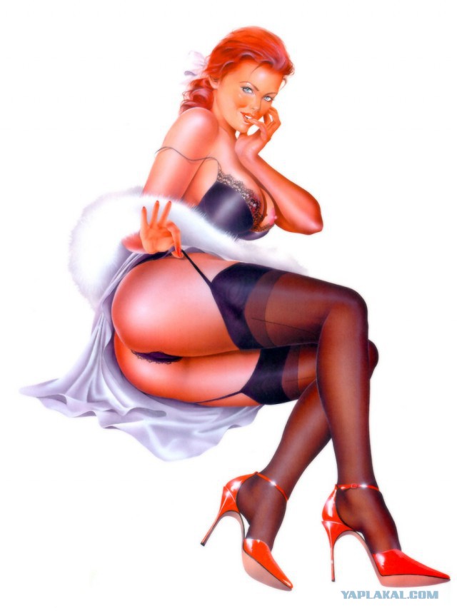 Рисованный pin-up от Gennadiy Koufay