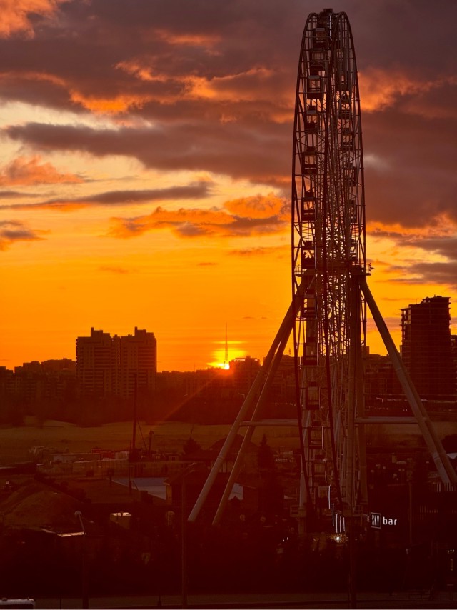 Поймал уходящий закат