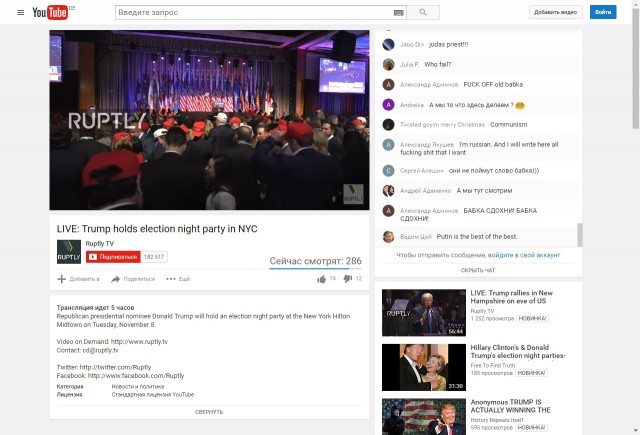 Выборы в США 8 ноября 2016