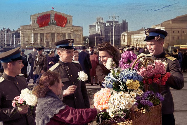 Ожившие фотографии СССР во время Второй мировой войны